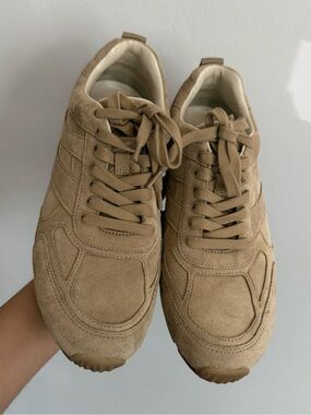 Men's Casual Suede Sneakers in Tan